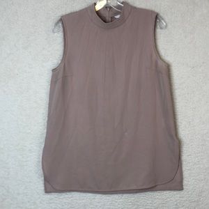 Uniqlo Womens Beige Sleeveless Top SIZE LARGE